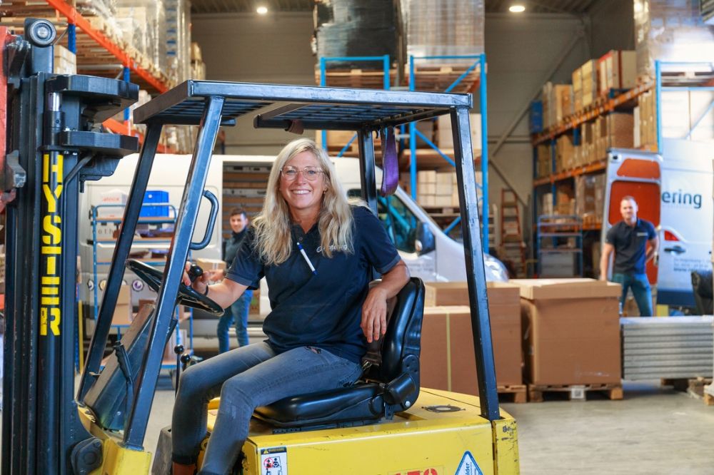 Magazijn medewerker op heftruck